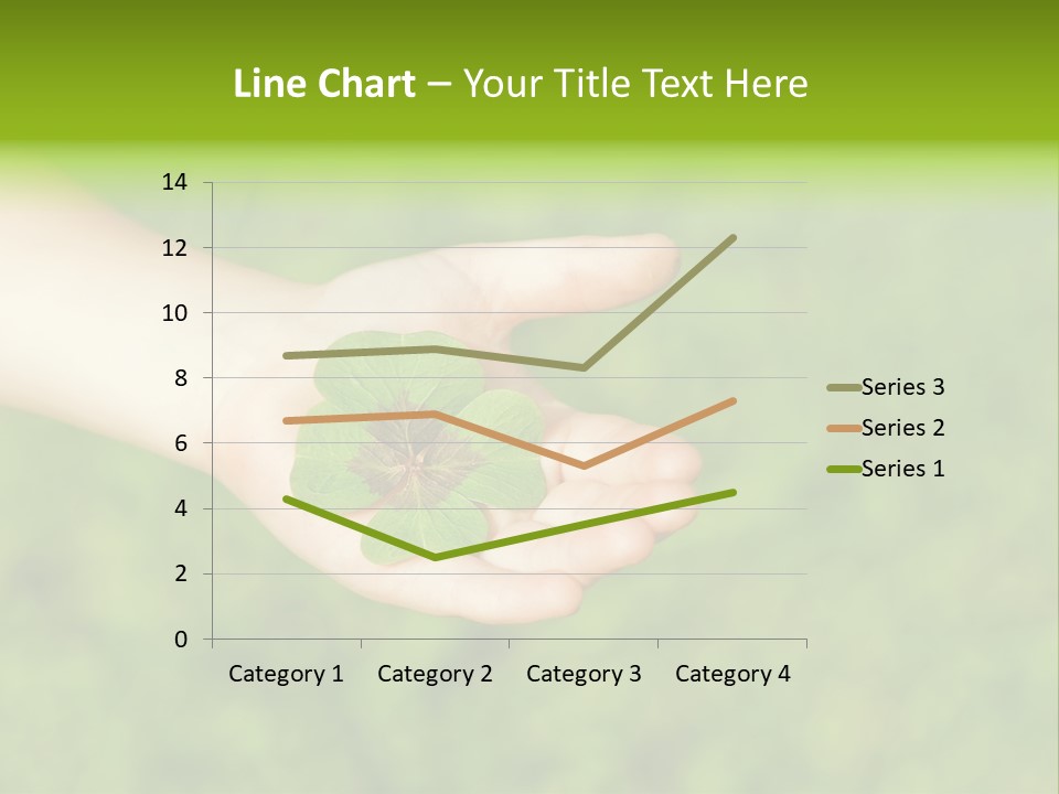Leaf Grass Hand PowerPoint Template