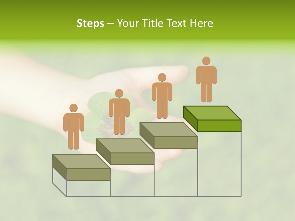 Leaf Grass Hand PowerPoint Template