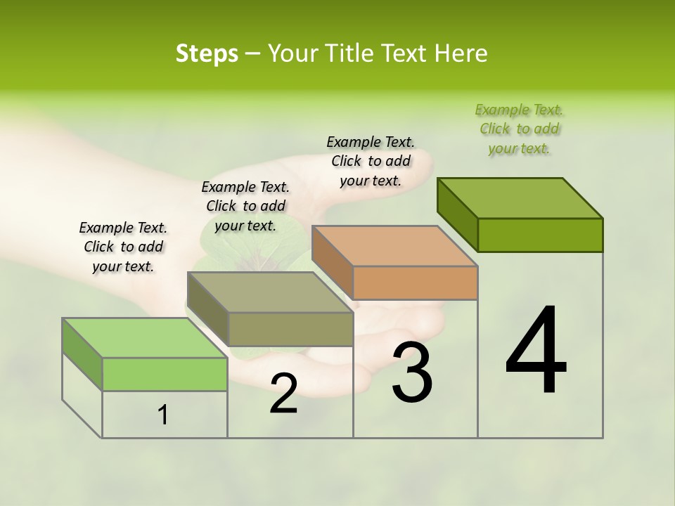 Leaf Grass Hand PowerPoint Template