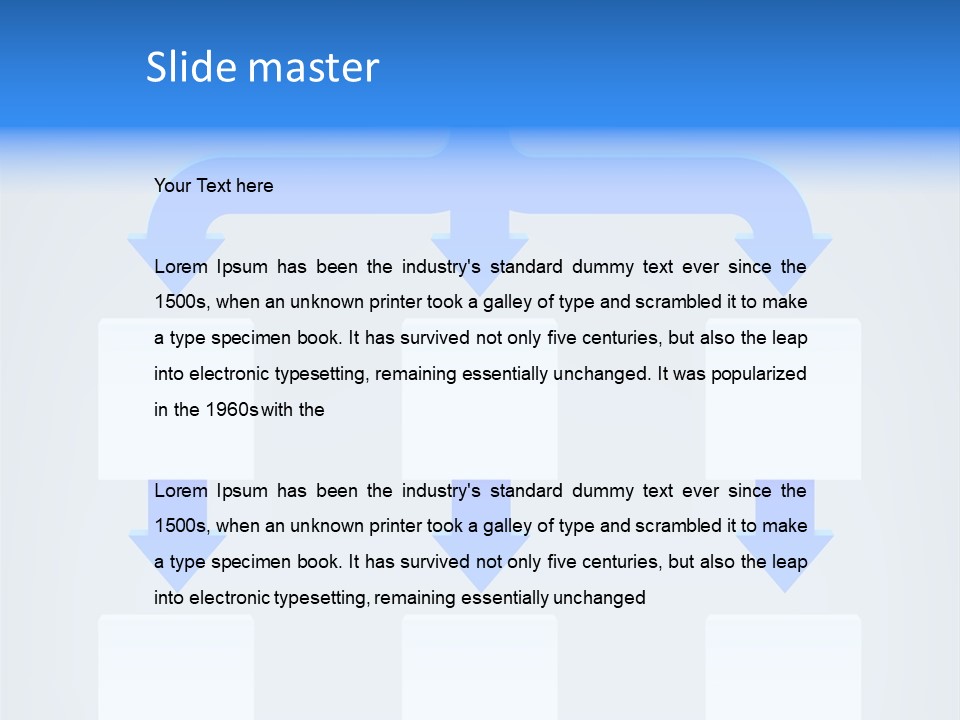 Flowchart Arrow Vector PowerPoint Template