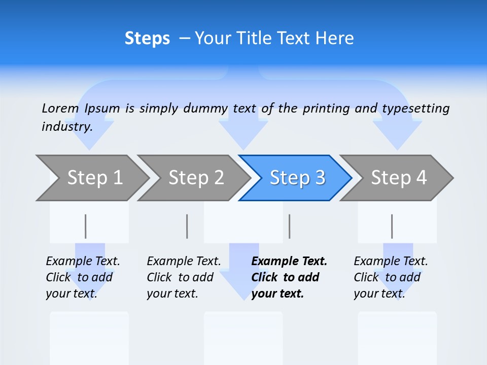 Flowchart Arrow Vector PowerPoint Template