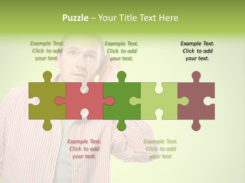 Hear Human Gesturing PowerPoint Template