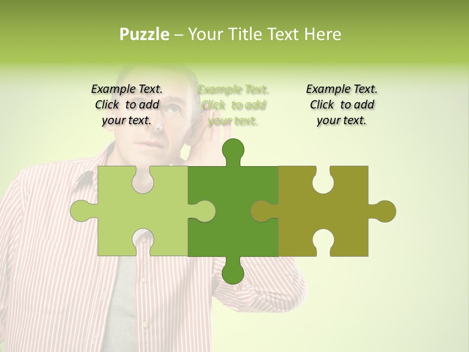 Hear Human Gesturing PowerPoint Template