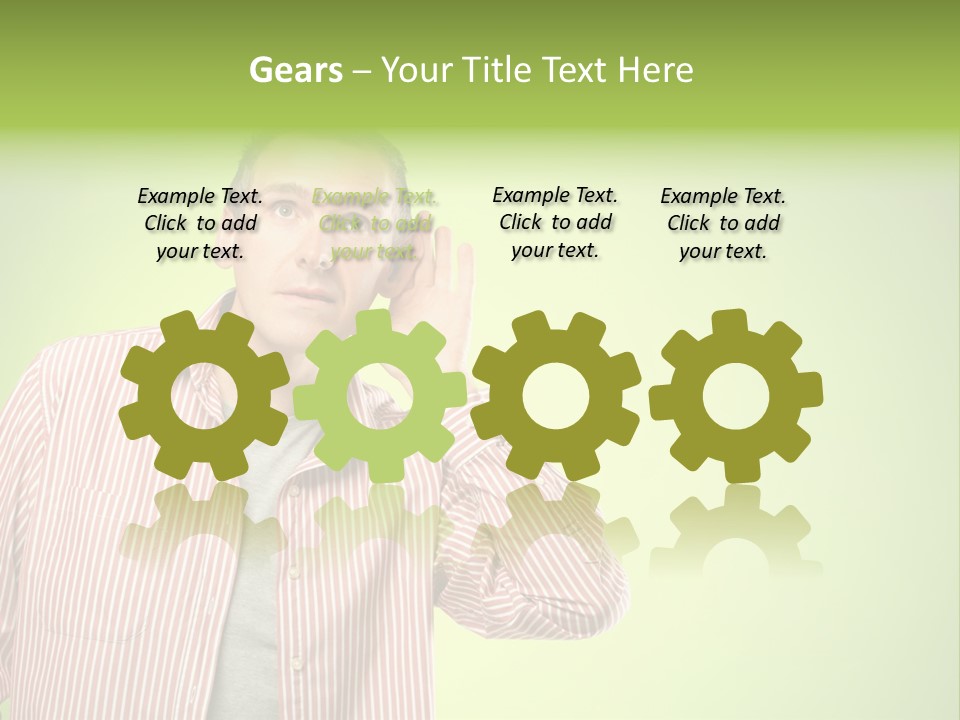 Hear Human Gesturing PowerPoint Template