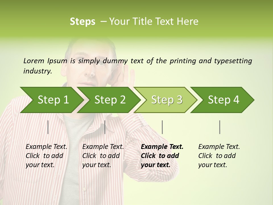 Hear Human Gesturing PowerPoint Template