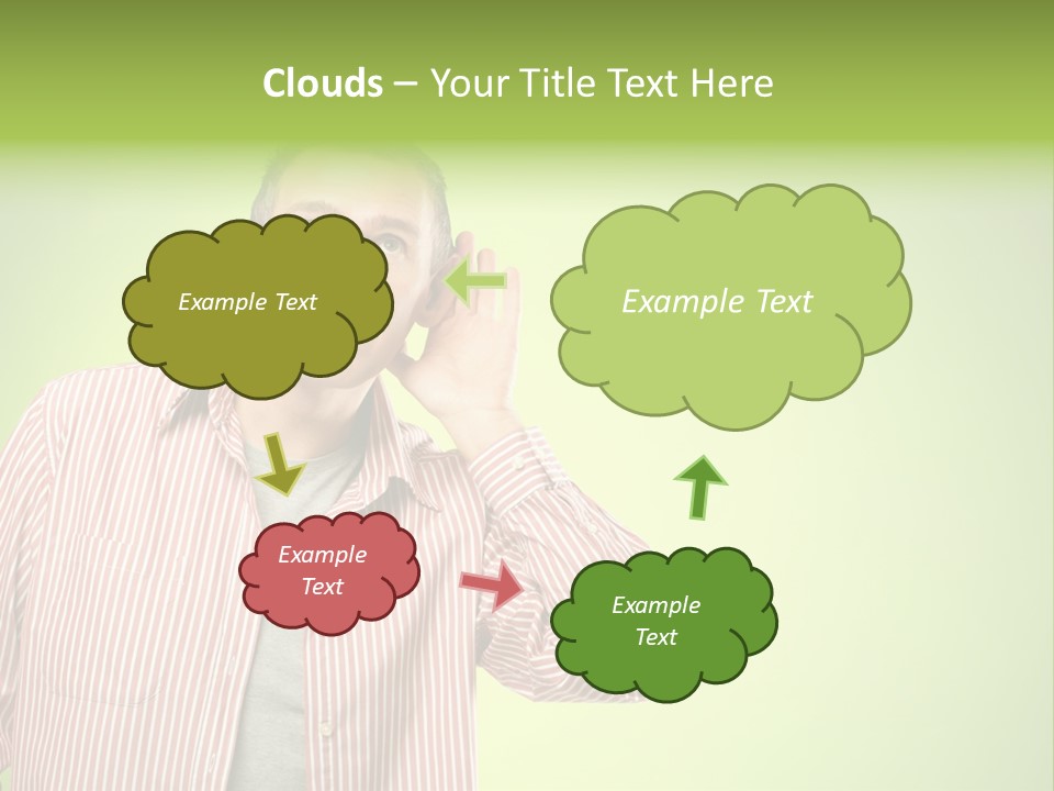 Hear Human Gesturing PowerPoint Template