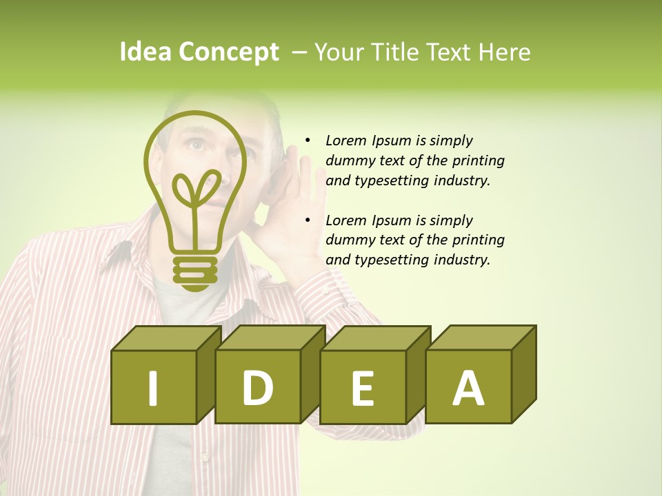 Hear Human Gesturing PowerPoint Template