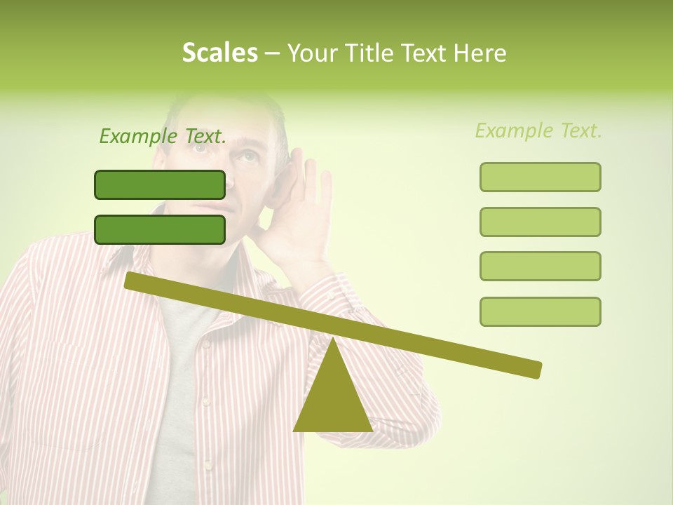 Hear Human Gesturing PowerPoint Template