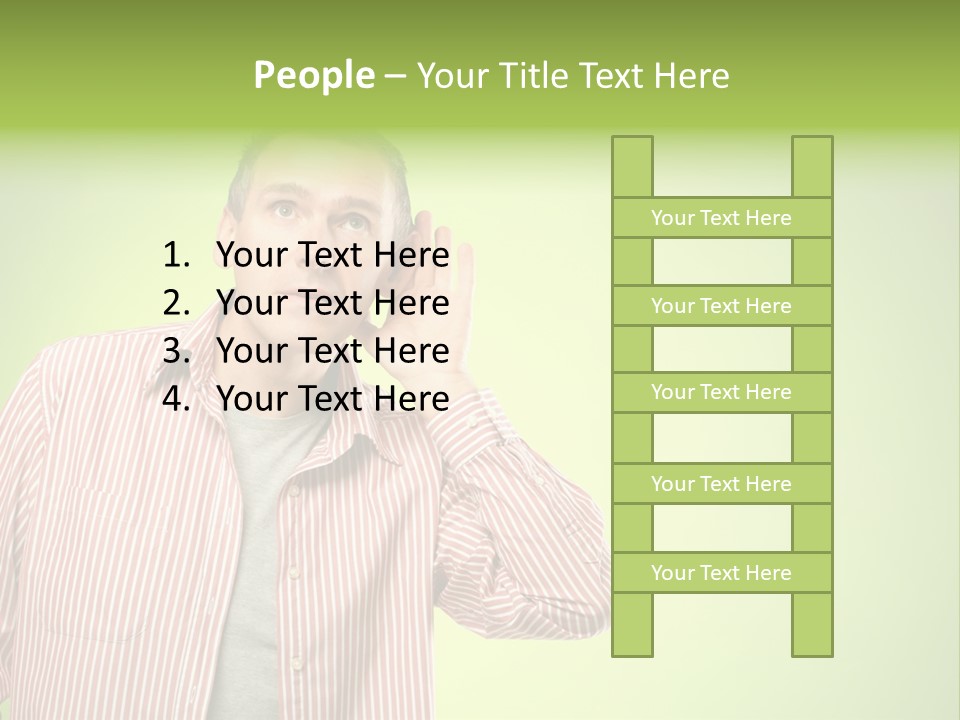 Hear Human Gesturing PowerPoint Template