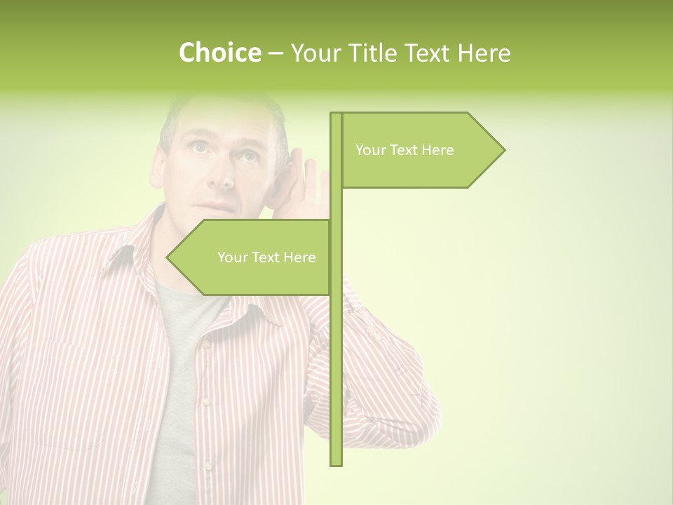 Hear Human Gesturing PowerPoint Template