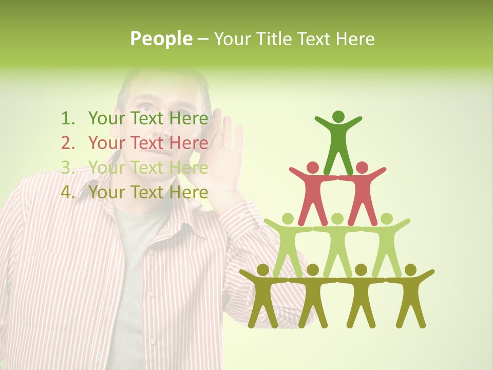 Hear Human Gesturing PowerPoint Template