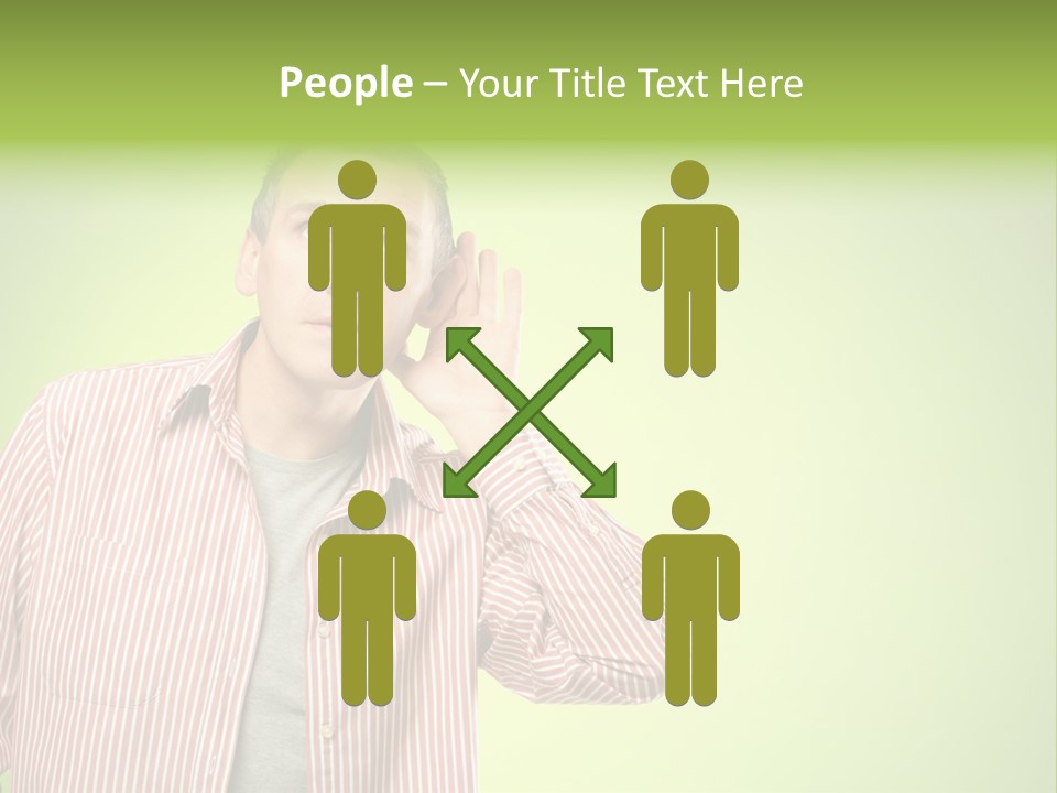 Hear Human Gesturing PowerPoint Template