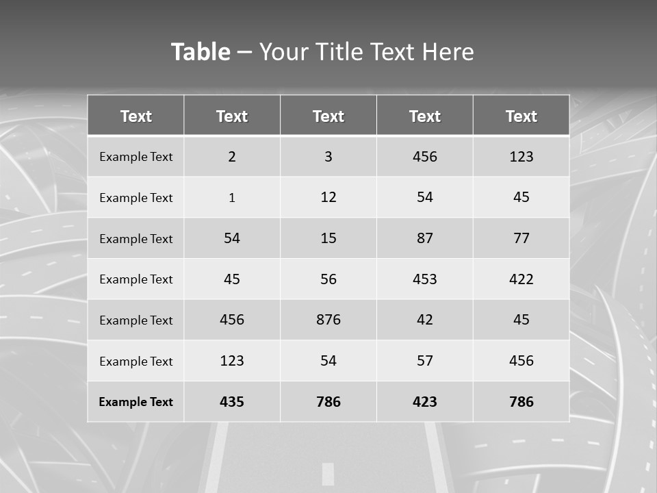 Succeed Problem Solving Straight Road PowerPoint Template
