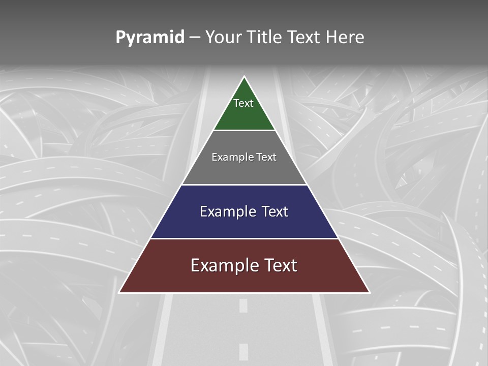 Succeed Problem Solving Straight Road PowerPoint Template