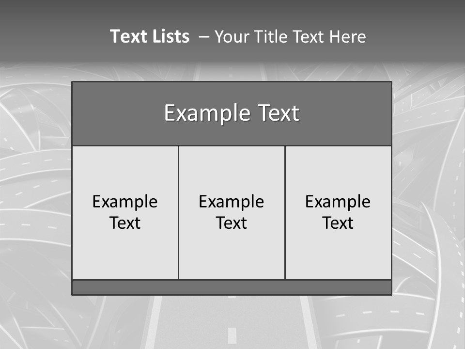 Succeed Problem Solving Straight Road PowerPoint Template