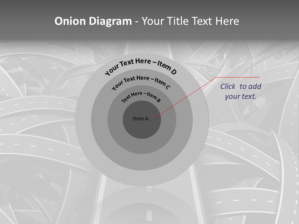 Succeed Problem Solving Straight Road PowerPoint Template