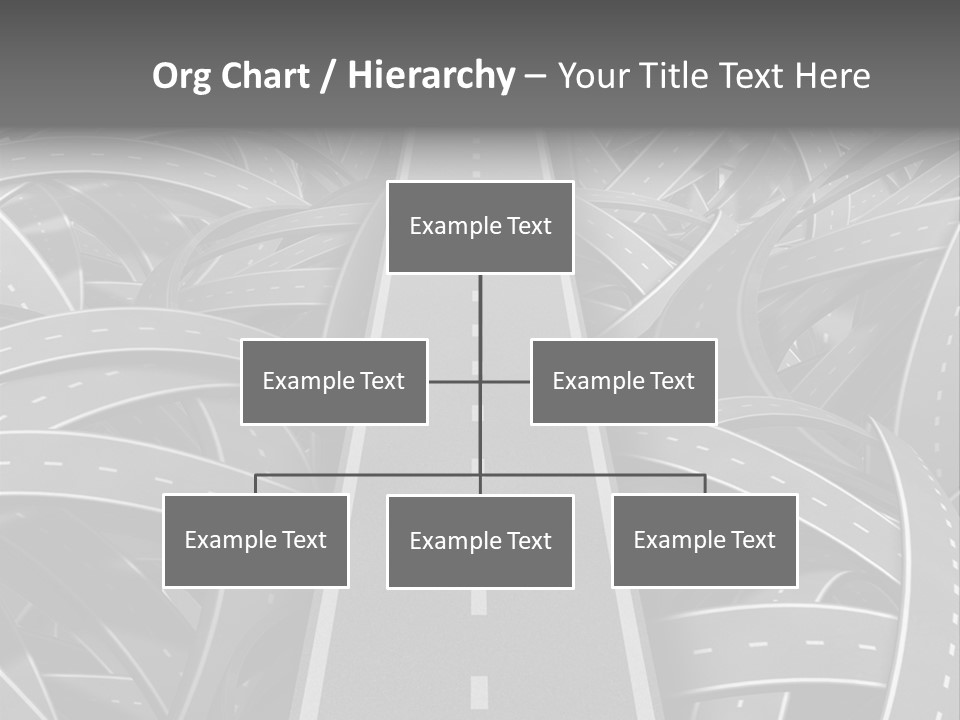 Succeed Problem Solving Straight Road PowerPoint Template