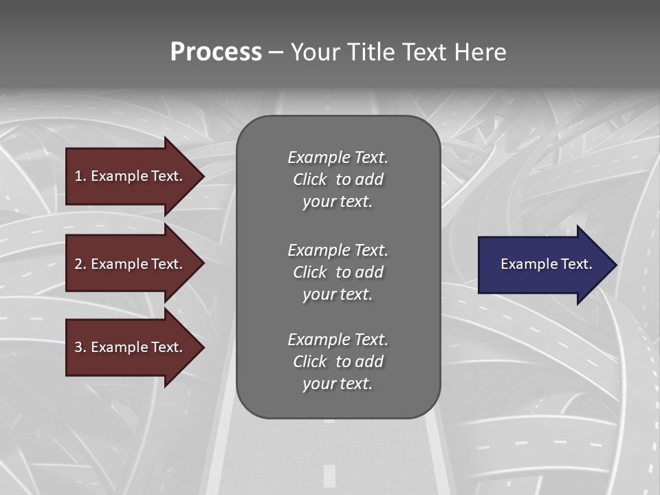 Succeed Problem Solving Straight Road PowerPoint Template