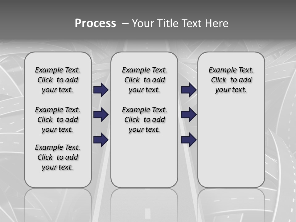 Succeed Problem Solving Straight Road PowerPoint Template