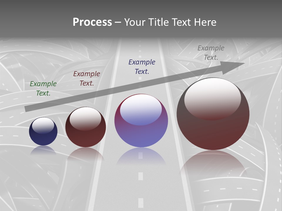 Succeed Problem Solving Straight Road PowerPoint Template