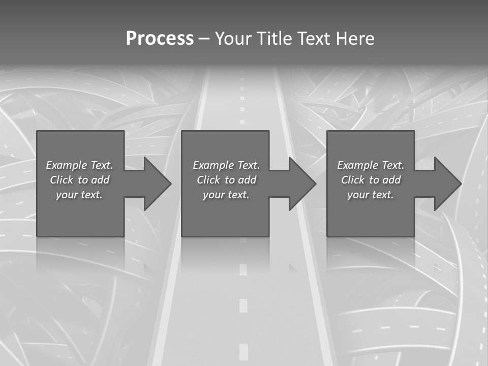 Succeed Problem Solving Straight Road PowerPoint Template