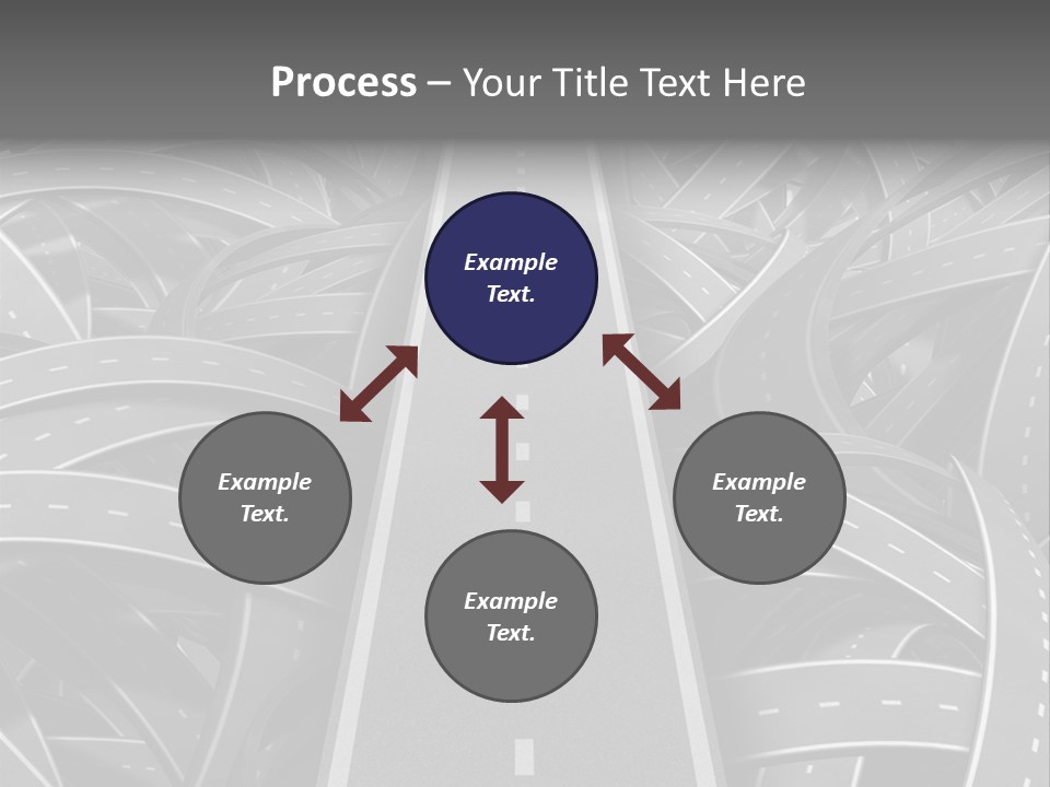 Succeed Problem Solving Straight Road PowerPoint Template