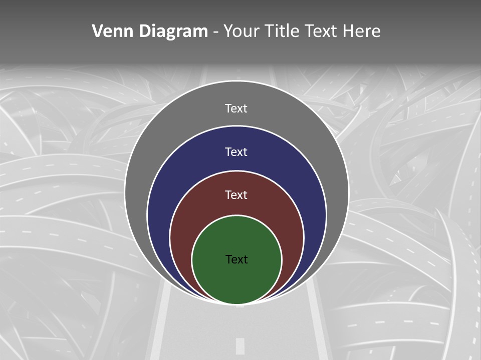 Succeed Problem Solving Straight Road PowerPoint Template