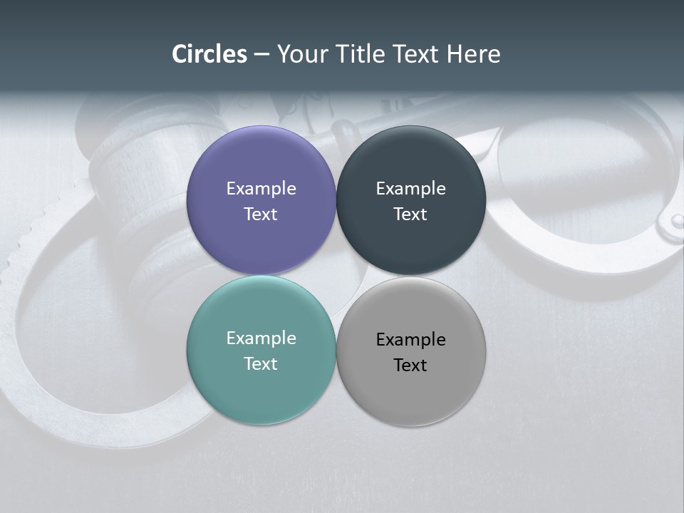 Gavel Tool Cuffs PowerPoint Template