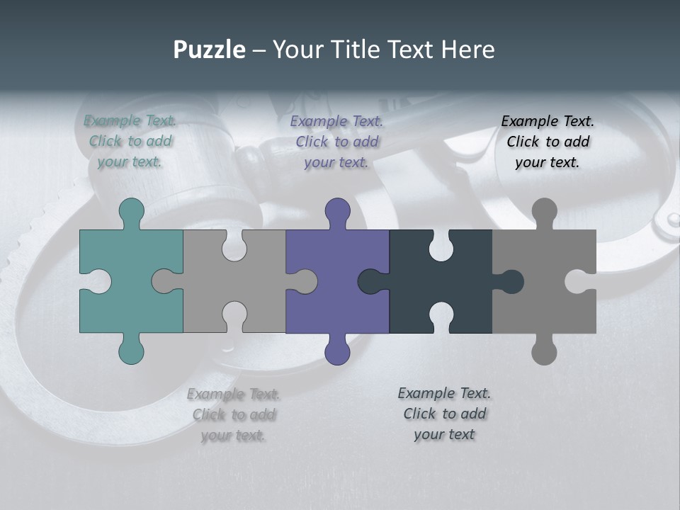 Gavel Tool Cuffs PowerPoint Template