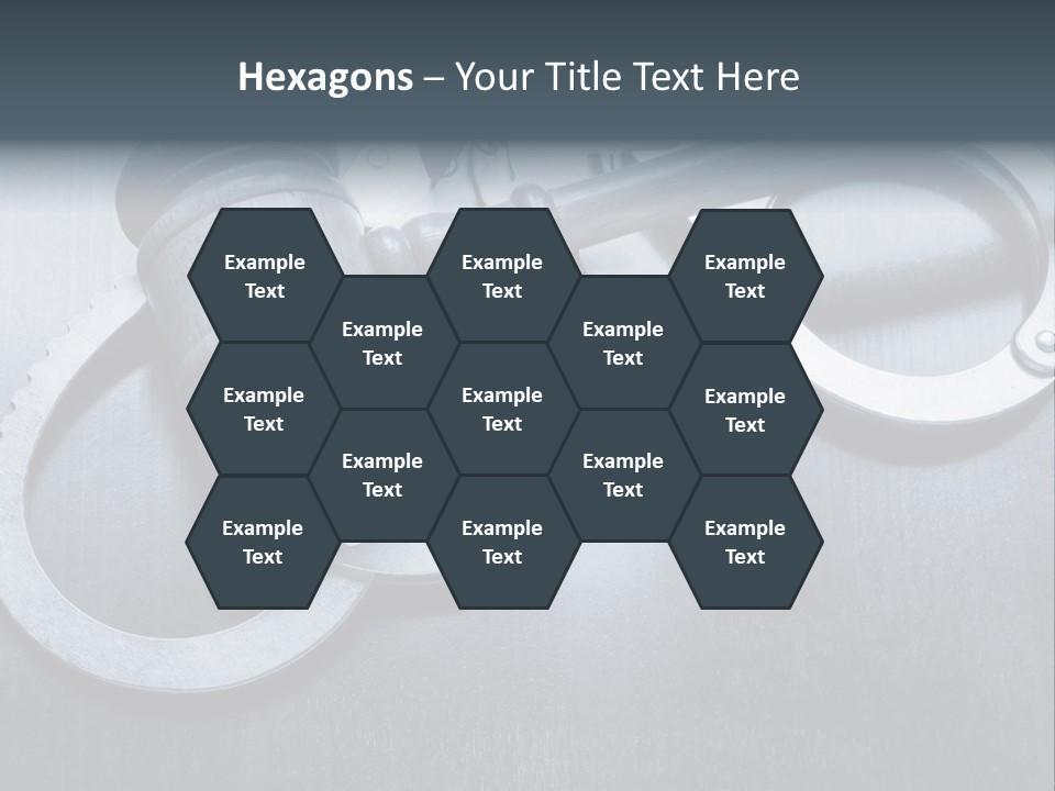 Gavel Tool Cuffs PowerPoint Template