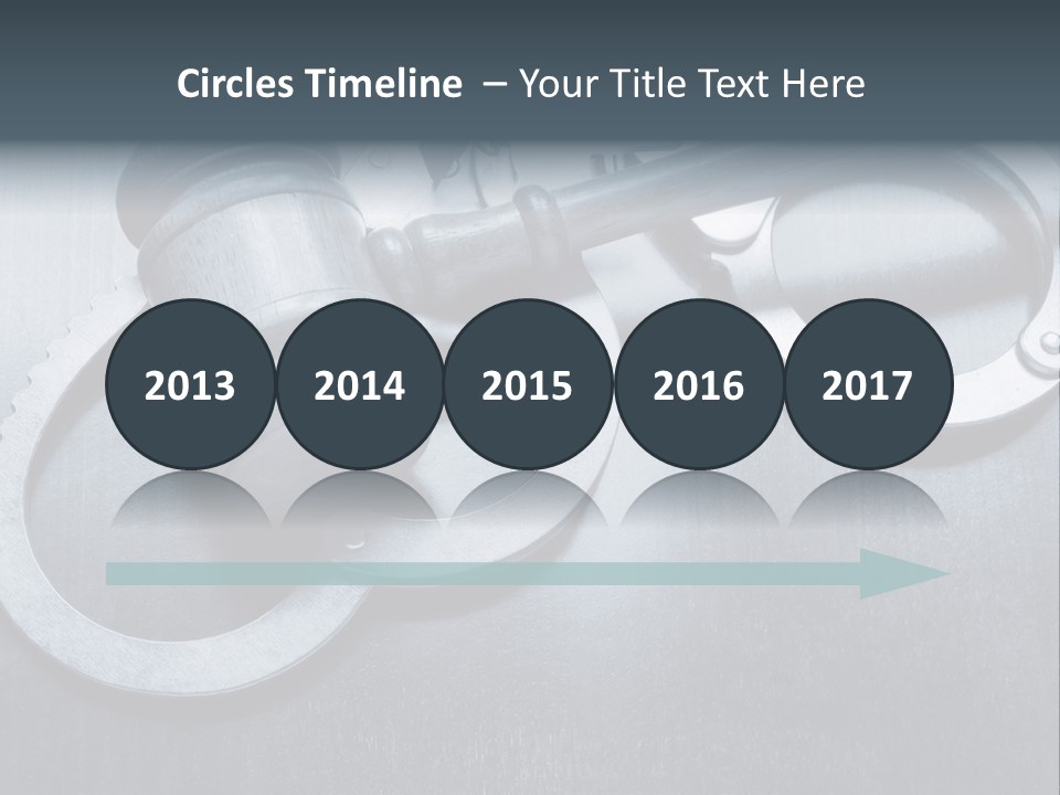 Gavel Tool Cuffs PowerPoint Template