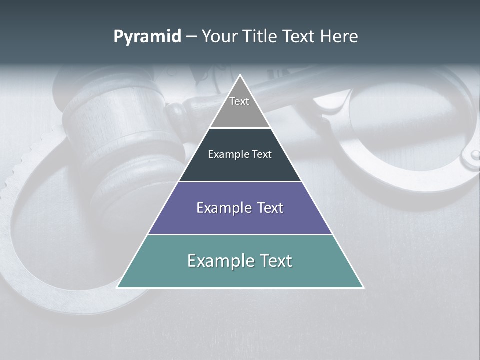 Gavel Tool Cuffs PowerPoint Template