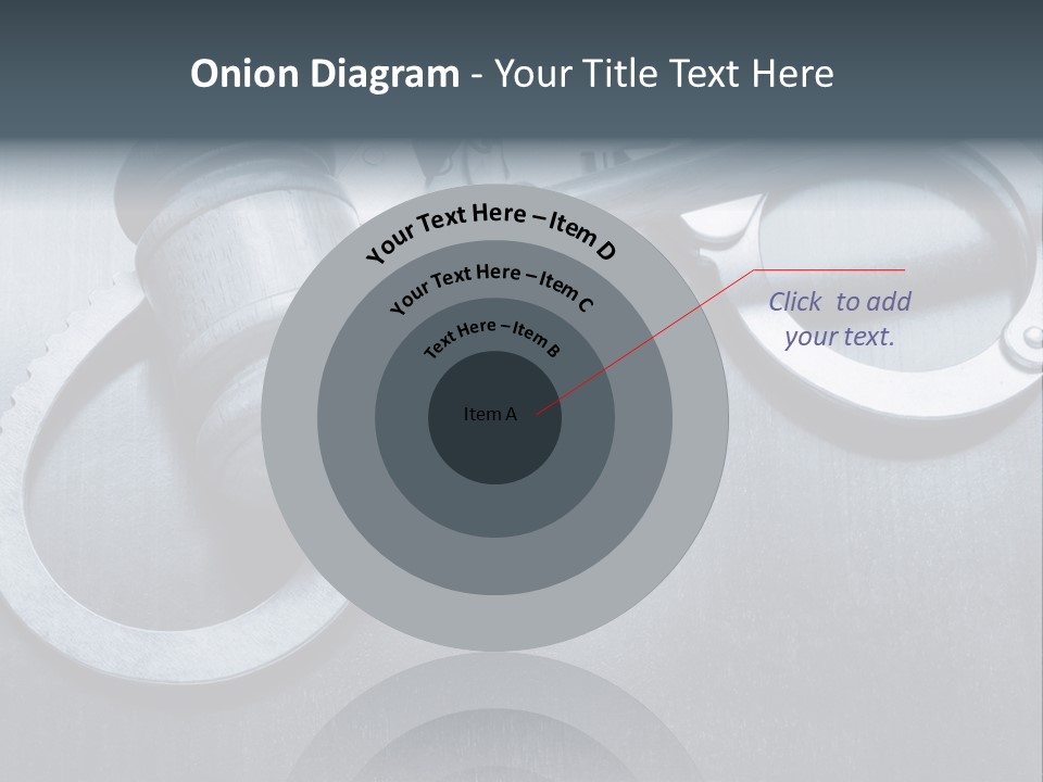 Gavel Tool Cuffs PowerPoint Template