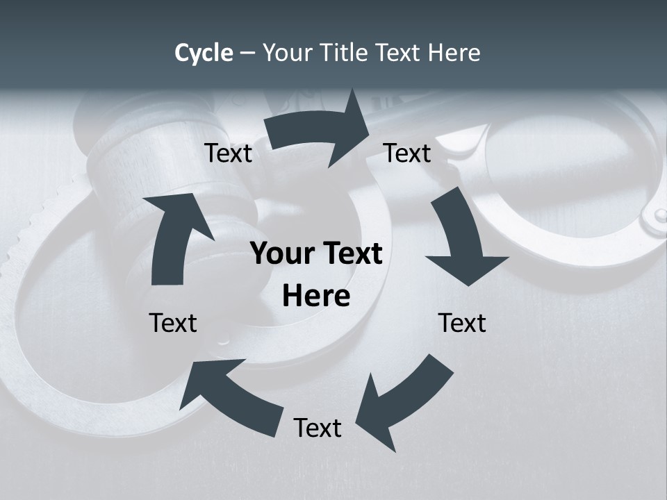 Gavel Tool Cuffs PowerPoint Template