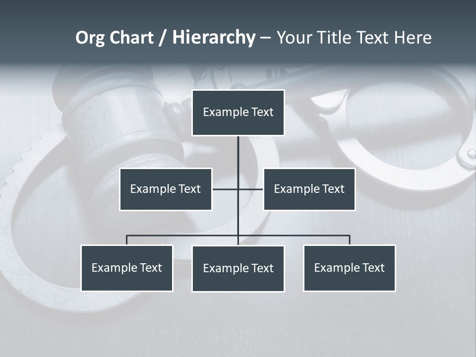 Gavel Tool Cuffs PowerPoint Template