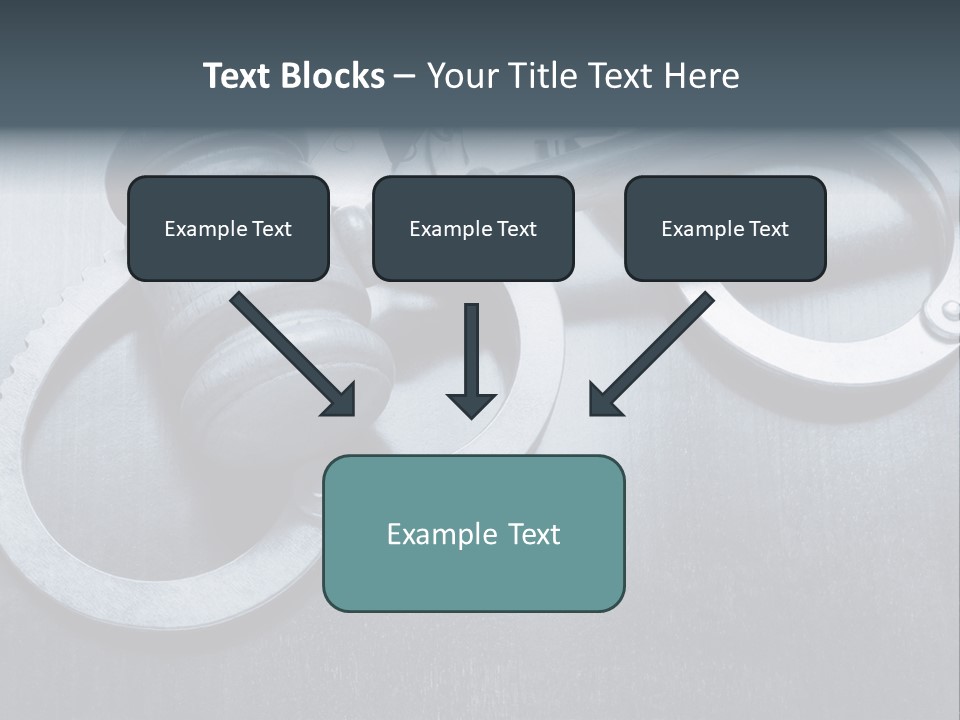 Gavel Tool Cuffs PowerPoint Template