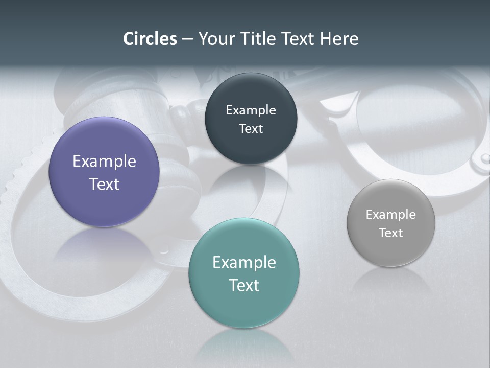 Gavel Tool Cuffs PowerPoint Template