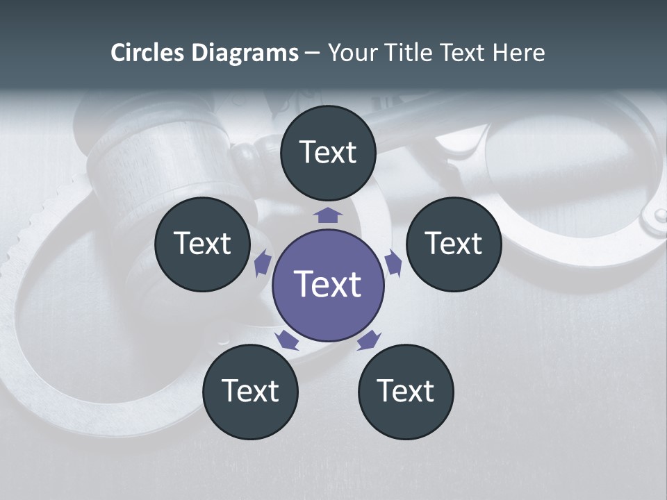 Gavel Tool Cuffs PowerPoint Template