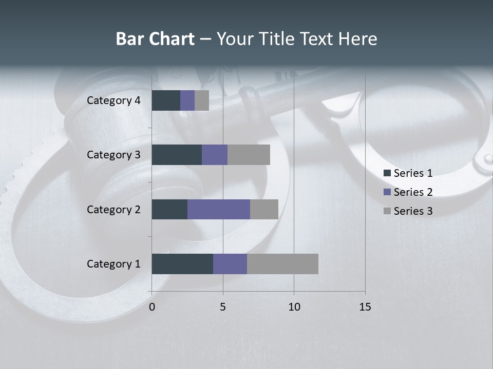 Gavel Tool Cuffs PowerPoint Template