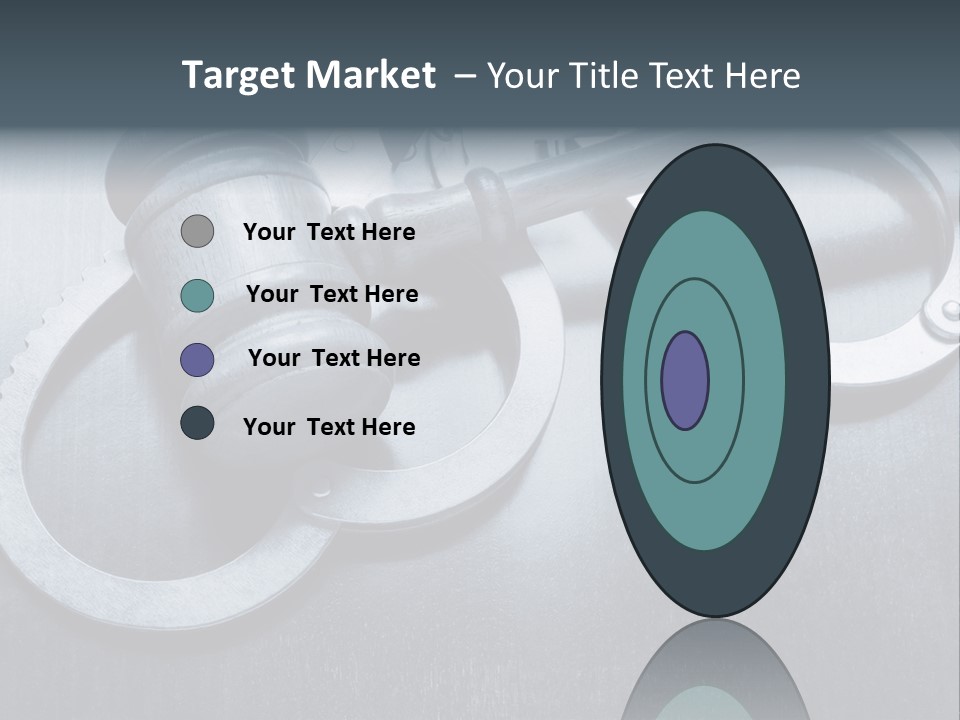 Gavel Tool Cuffs PowerPoint Template