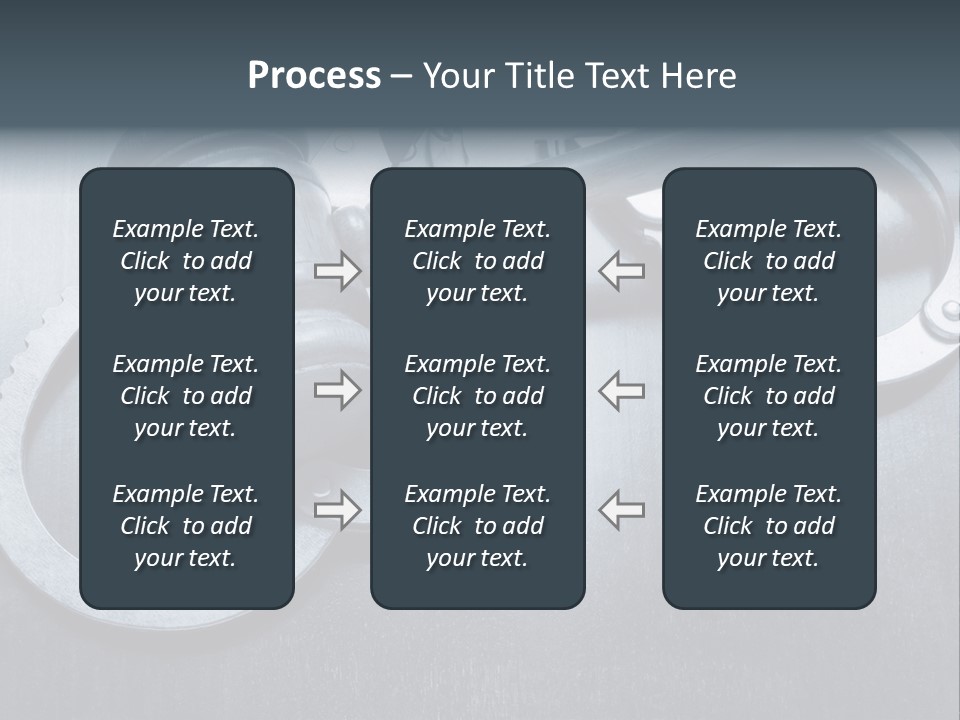 Gavel Tool Cuffs PowerPoint Template