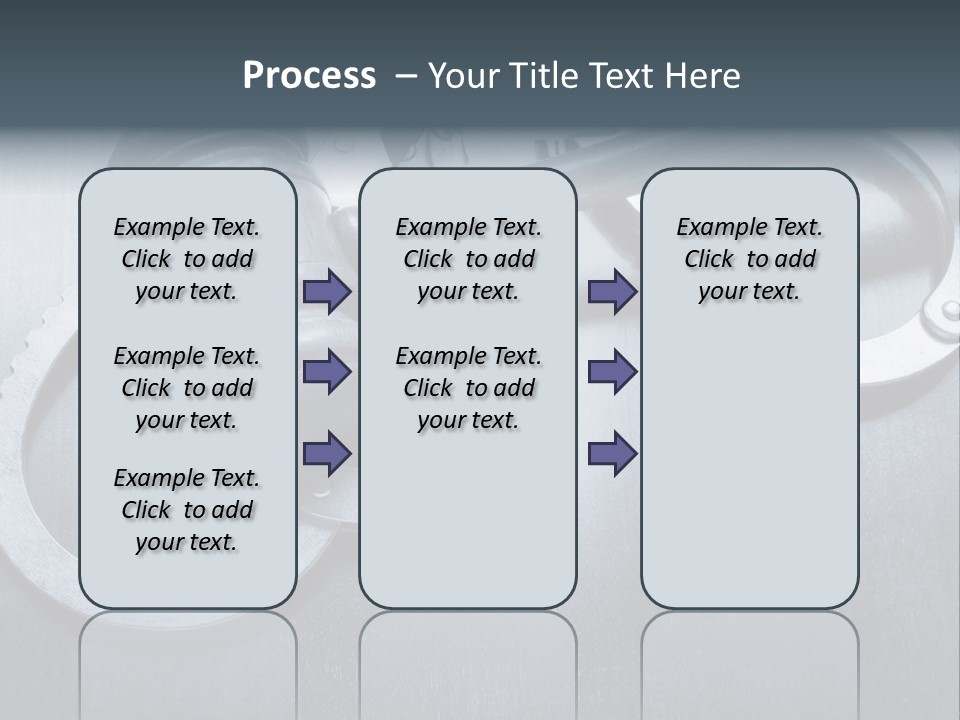 Gavel Tool Cuffs PowerPoint Template
