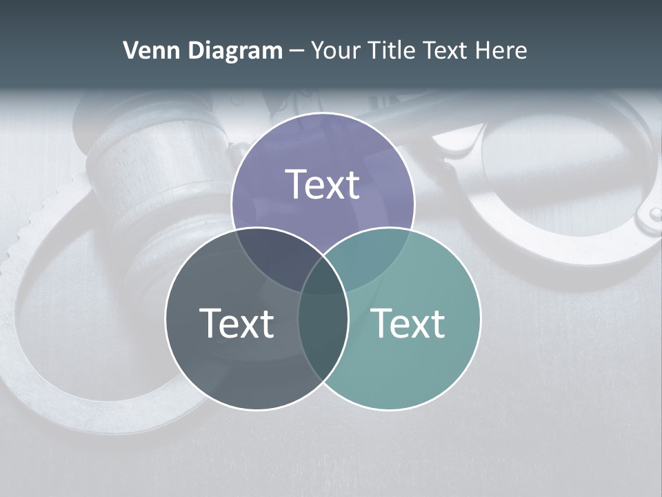 Gavel Tool Cuffs PowerPoint Template