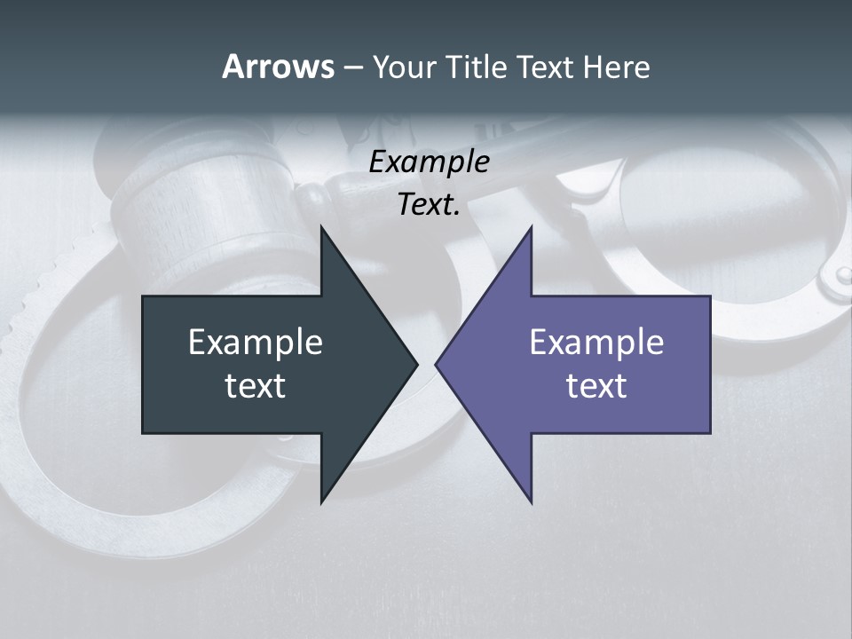 Gavel Tool Cuffs PowerPoint Template