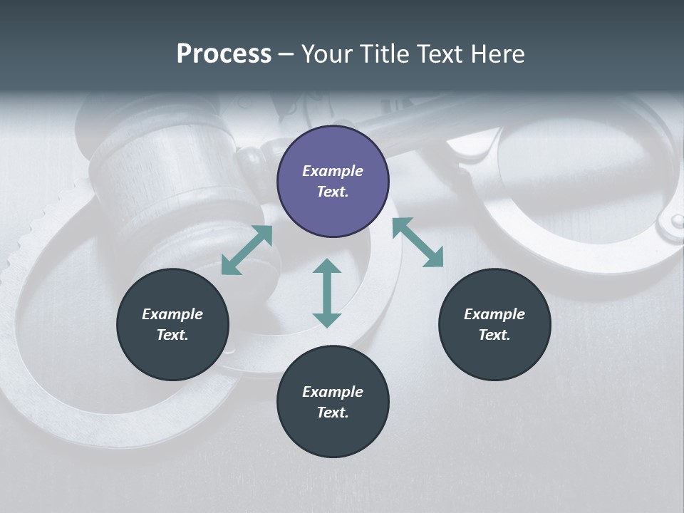 Gavel Tool Cuffs PowerPoint Template