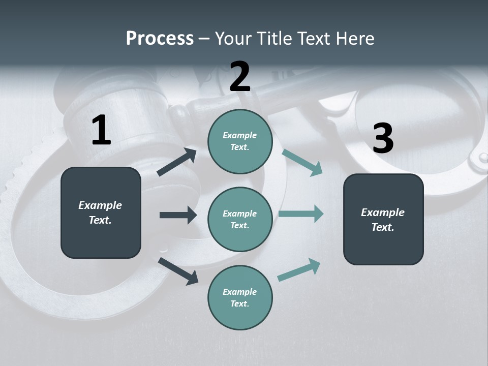 Gavel Tool Cuffs PowerPoint Template