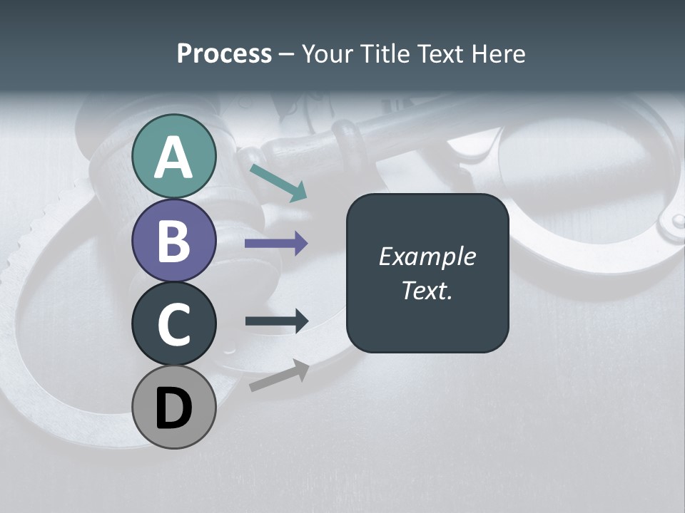 Gavel Tool Cuffs PowerPoint Template