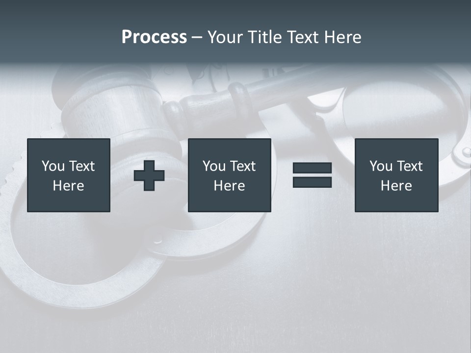 Gavel Tool Cuffs PowerPoint Template