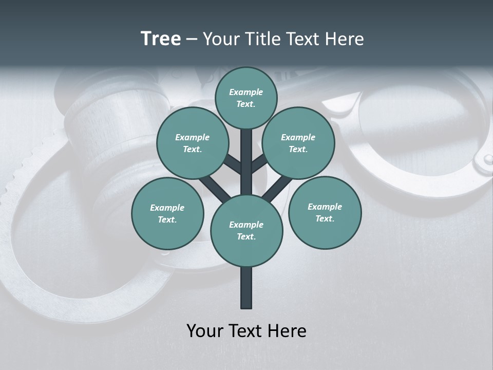 Gavel Tool Cuffs PowerPoint Template