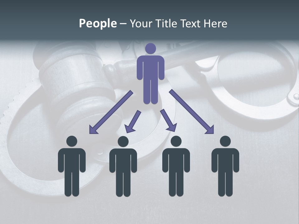 Gavel Tool Cuffs PowerPoint Template